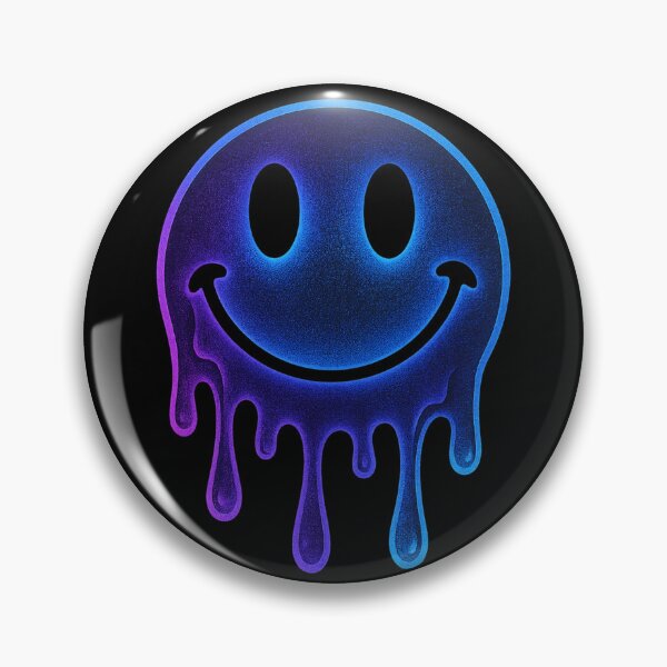 Item preview, “Trippy Smiley – Neon Psychedelic Vibes” designed and sold by DailyVibesCo.