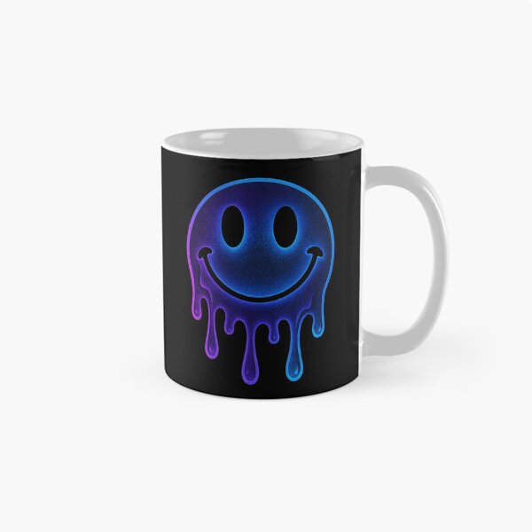 Item preview, “Trippy Smiley – Neon Psychedelic Vibes” designed and sold by DailyVibesCo.
