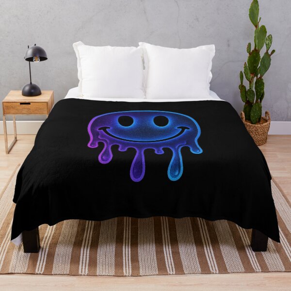 Item preview, “Trippy Smiley – Neon Psychedelic Vibes” designed and sold by DailyVibesCo.