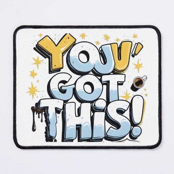 Item preview, You Got This (Maybe?) – Motivational-Ironic Coffee Chaos Tee designed and sold by CJShopZone.