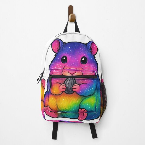 Item preview, Galaxy Hamster with Sunflower Seed Cute Galaxy Hamster Holding Sunflower Seed | Cosmic Pet Artwork designed and sold by Gallery-yuuna .