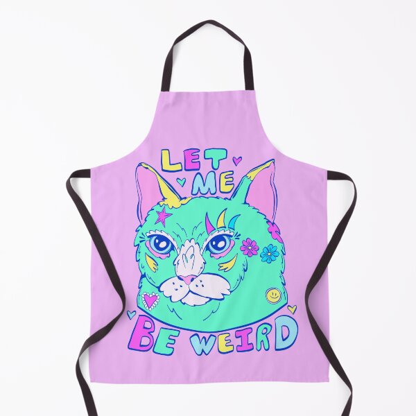 Item preview, let me be weird - colorful whimsical cat designed and sold by crestfallenmermaid.