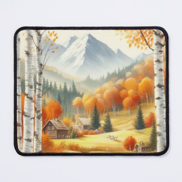 Item preview, Mountain Autumn Scene designed and sold by LyssasMindArt.