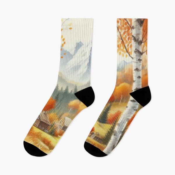Item preview, Mountain Autumn Scene designed and sold by LyssasMindArt.