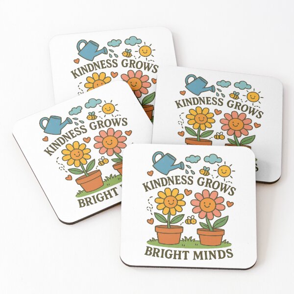 Item preview, Kindness Grows Bright Minds Cute Flower Design - Teacher Positivity Art designed and sold by inkoutninja.