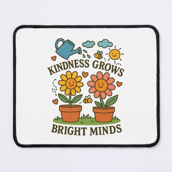 Item preview, Kindness Grows Bright Minds Cute Flower Design - Teacher Positivity Art designed and sold by inkoutninja.