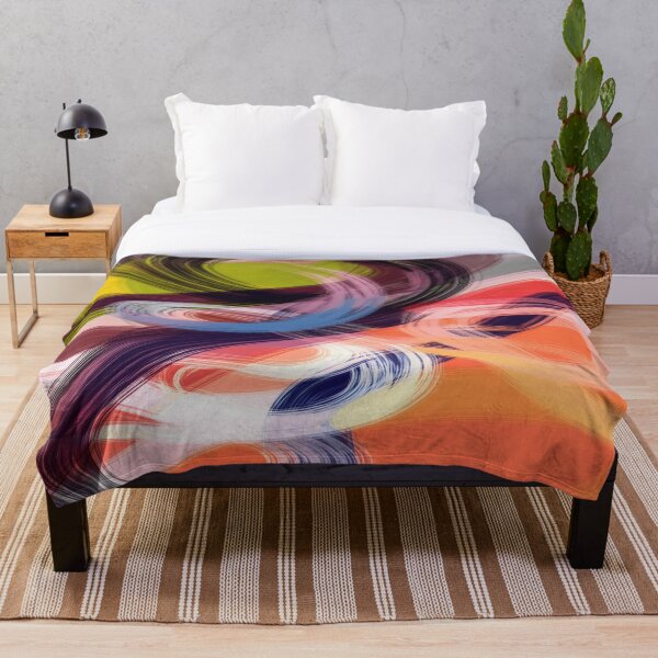 Aperçu de l'œuvre Brushstroke Abstract - Colorful Swirls créée et vendue par Mixture-Designs.