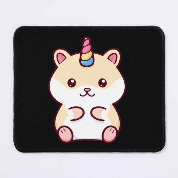Item preview, Unicorn Hamster – Cute Kawaii Chibi Hamster with Unicorn Horn | Funny Minimalist Premium Design designed and sold by ColorSplash123.
