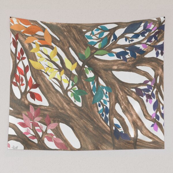 Item preview, Rainbow Leaves designed and sold by Tiltybird.