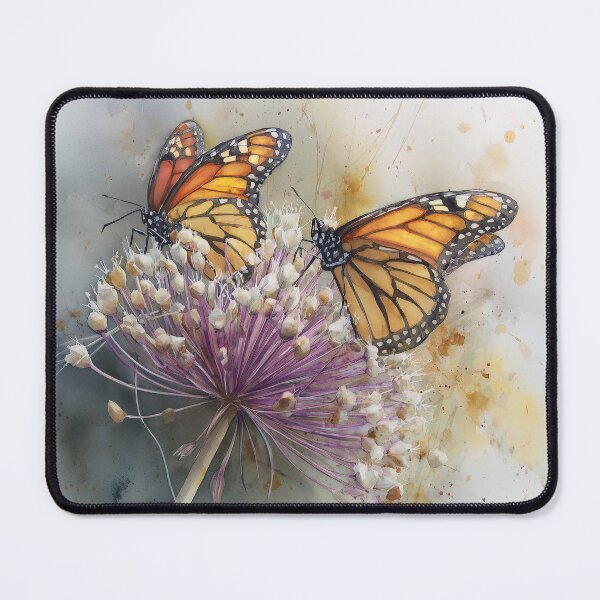 Item preview, 2 Monarchs on Allium designed and sold by laurashawart.