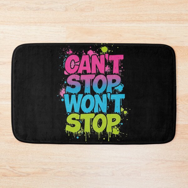 Item preview, Can’t Stop Won’t Stop Neon Graffiti Motivational Street Art T-Shirt designed and sold by FestivityFinds.