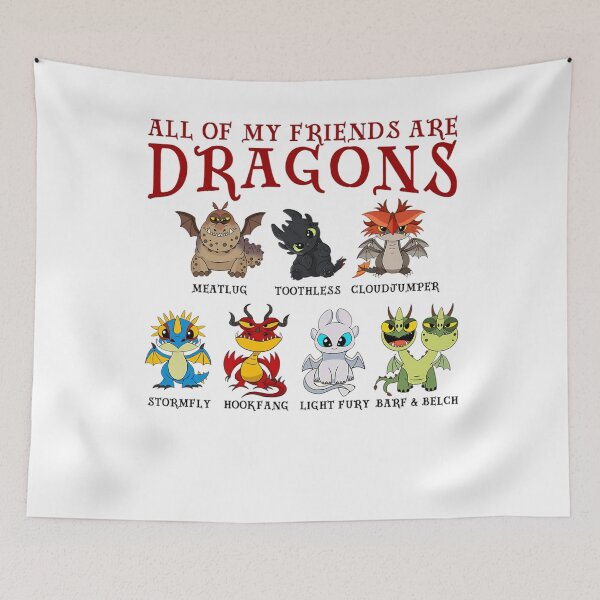 Item preview, All My Friends Are Dragons designed and sold by ChicArtWhitfie.