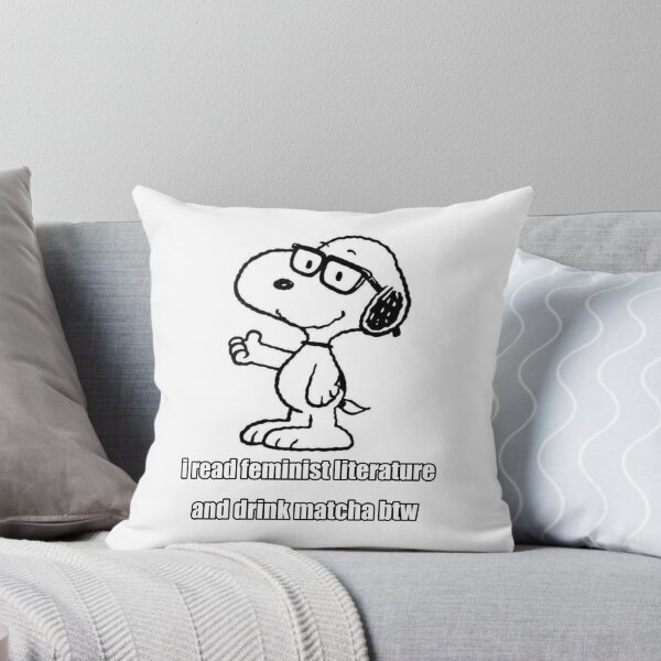 Item preview, snoopy male manipulator drinks matcha and reads feminist literature designed and sold by Dan-ofthedirt.