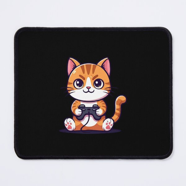 Item preview, Gamer Cat – Funny Kawaii Chibi Cat Playing Video Games | Minimalist Premium Design designed and sold by ColorSplash123.
