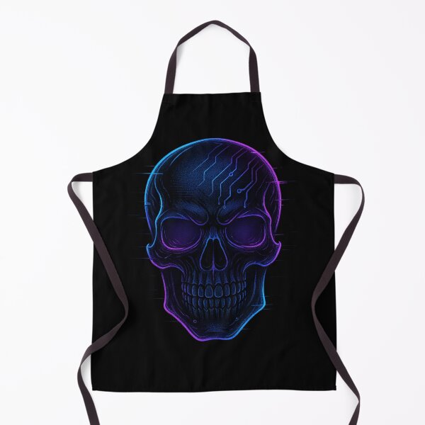 Item preview, “Neon Cyber Skull – Futuristic Glitch Art” designed and sold by DailyVibesCo.
