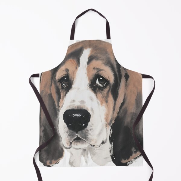 Item preview, Basset Hound Ink Painting Close-up designed and sold by forget45studio.
