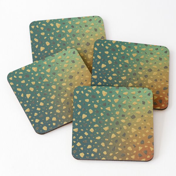 Item preview, Golden Terrazzo Marble Pattern designed and sold by mindmadecrafts.