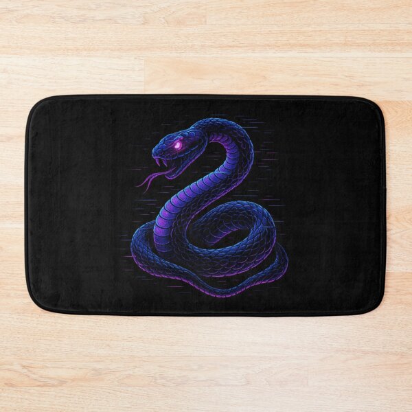 Item preview, “Neon Serpent – Cyberpunk Snake Glitch” designed and sold by DailyVibesCo.