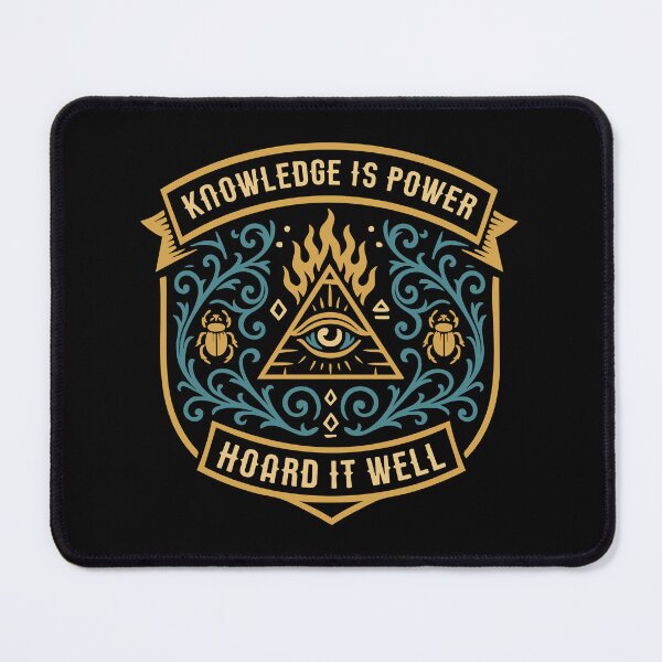 Item preview, Knowledge is Power Hoard it Well Funny Wargaming designed and sold by pixeptional.