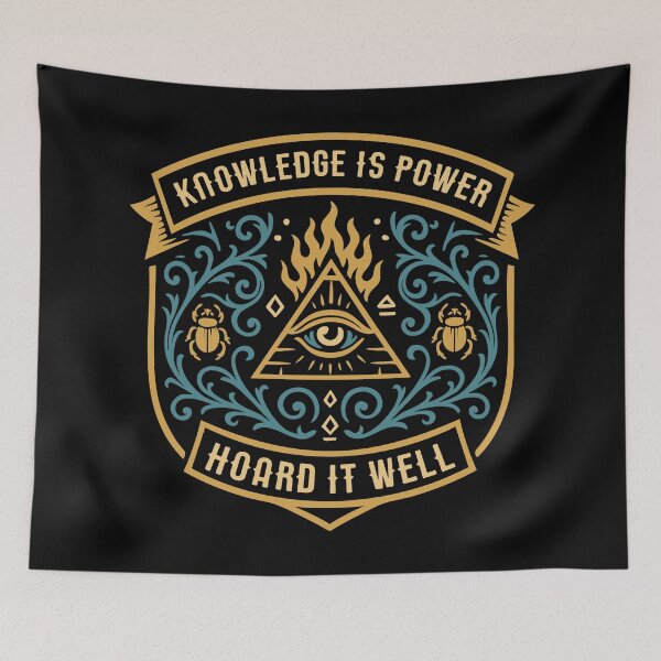 Item preview, Knowledge is Power Hoard it Well Funny Wargaming designed and sold by pixeptional.