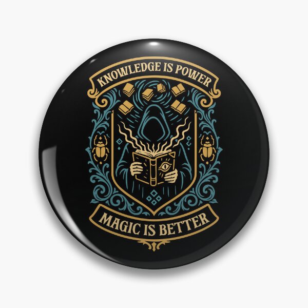 Item preview, Knowledge is Power Magic is Better Funny Wargaming designed and sold by pixeptional.