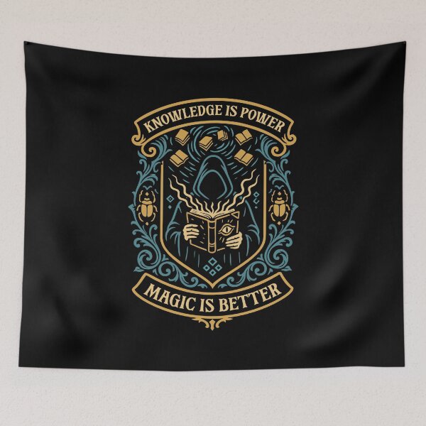 Item preview, Knowledge is Power Magic is Better Funny Wargaming designed and sold by pixeptional.