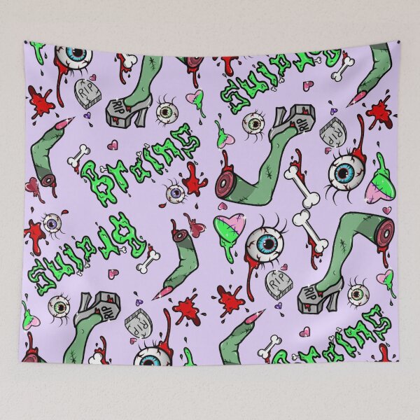 Item preview, Zombie Brains Collage designed and sold by candycornsketch.