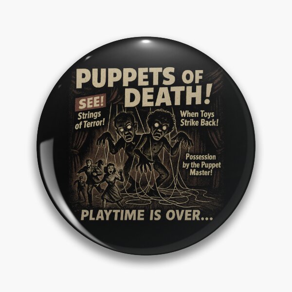 Item preview, Puppets Of Death Movie Poster Vintage Halloween Gear designed and sold by DynamicDesign.
