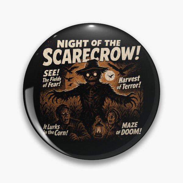Item preview, Night Of The Scarecrow Movie Poster Vintage Halloween Gear designed and sold by DynamicDesign.