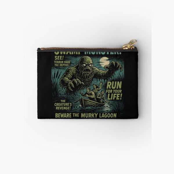 Item preview, Swamp Monster Movie Poster Vintage Halloween Gear designed and sold by DynamicDesign.