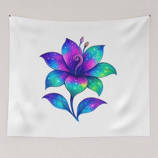 Item preview, Fantasy Galaxy Flower | Cosmic Bloom Design designed and sold by Gallery-yuuna .