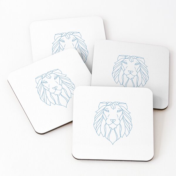 Item preview, lion head with magnificent blue mane designed and sold by MartinDesign87.