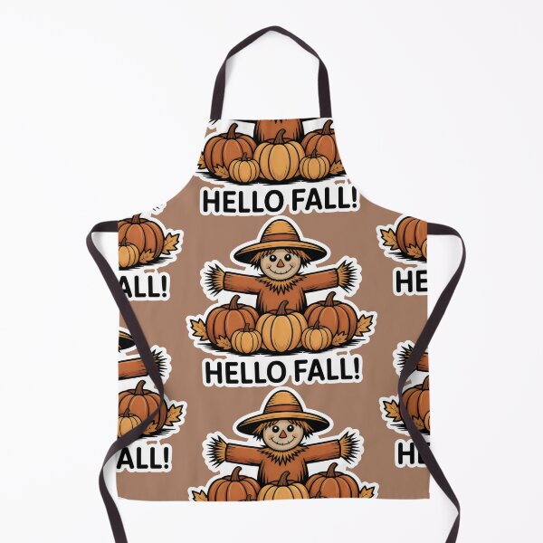 Item preview, Playful Scarecrow in Pumpkin Harvest with Fall Message designed and sold by SplashTastic.