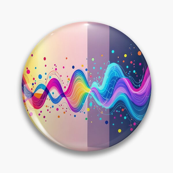 Item preview, sound waves in motion abstract art design designed and sold by SmashingDeals.
