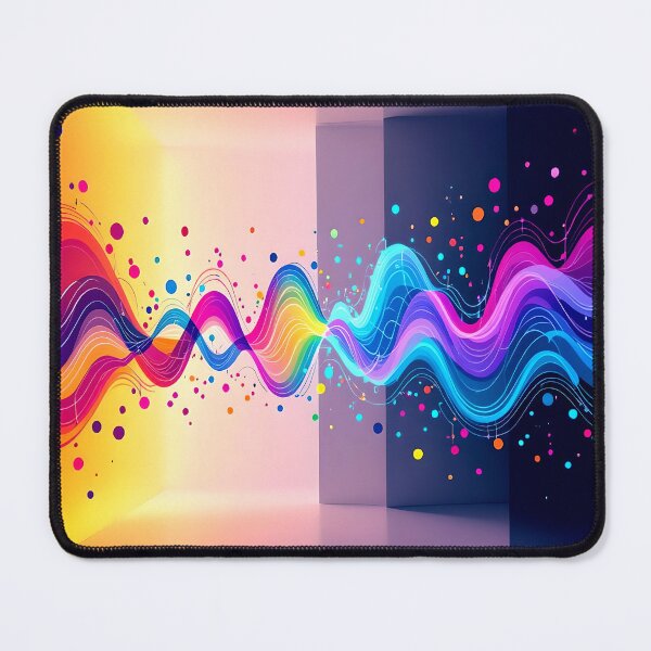 Item preview, sound waves in motion abstract art design designed and sold by SmashingDeals.