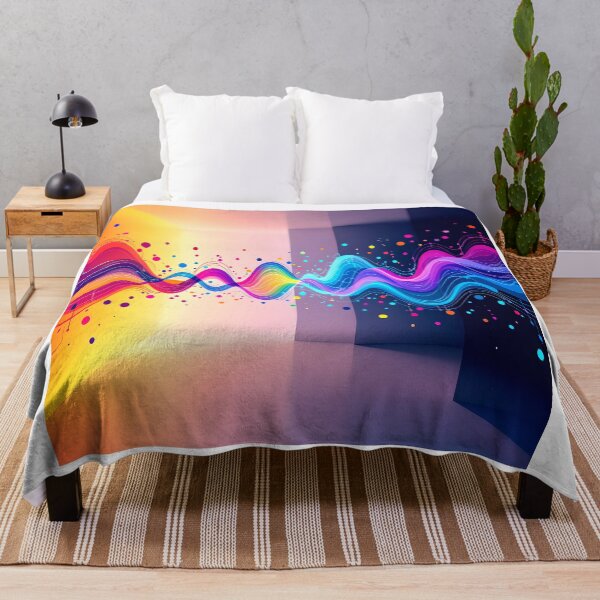 Item preview, sound waves in motion abstract art design designed and sold by SmashingDeals.