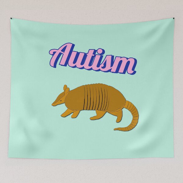 Item preview, Friendly Autism Armadillo designed and sold by JadeArmadillo.