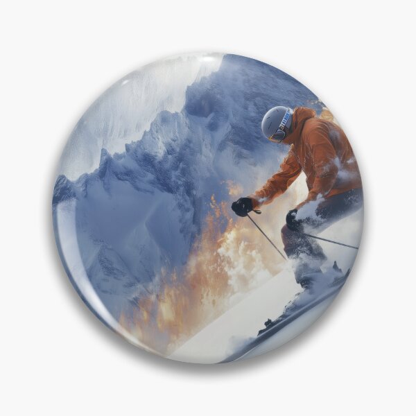 Item preview, Powder Blaze Descent | Surreal Sportscapes designed and sold by AJ Lab.