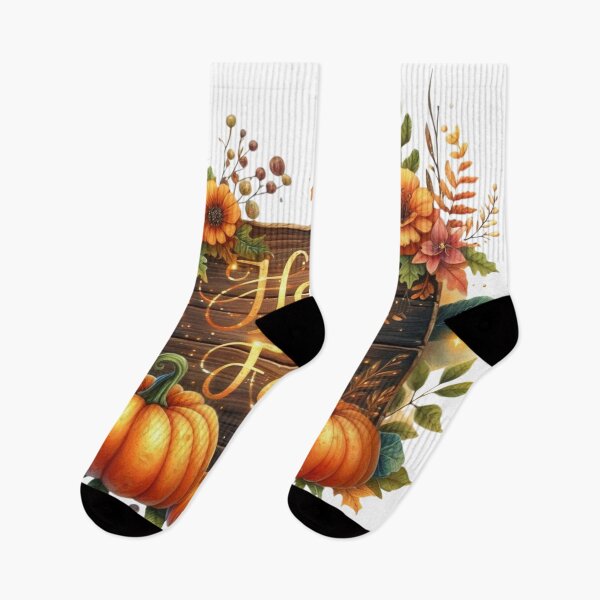 Item preview, Fall Harvest Pumpkins Floral Sign designed and sold by CalmMatterStudio.