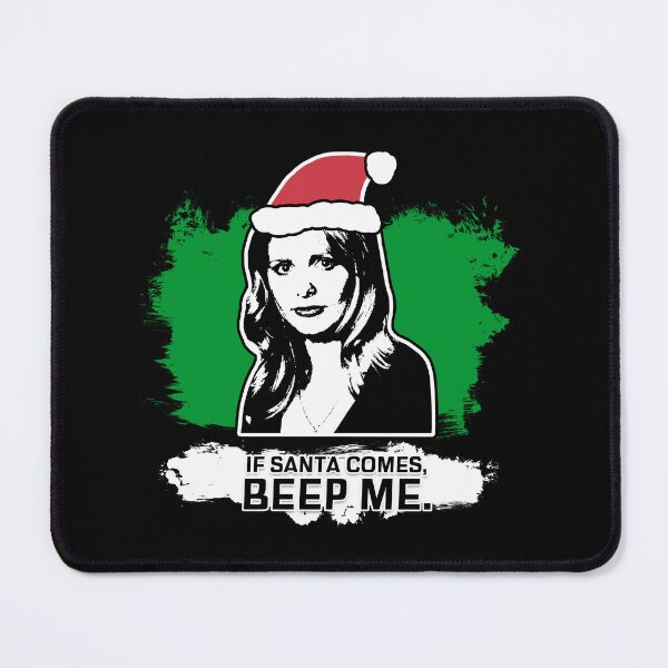 Item preview, "If Santa Comes - Beep Me" Buffy Christmas Card Design designed and sold by Vixetches.