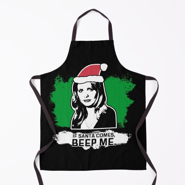 Item preview, "If Santa Comes - Beep Me" Buffy Christmas Card Design designed and sold by Vixetches.