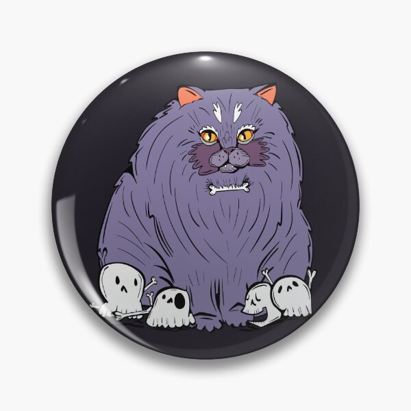 Item preview, bone daddy chonky cat - spooky halloween cat with skulls designed and sold by crestfallenmermaid.