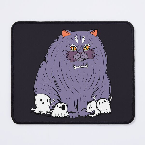 Item preview, bone daddy chonky cat - spooky halloween cat with skulls designed and sold by crestfallenmermaid.