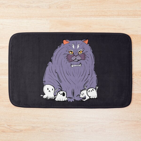 Item preview, bone daddy chonky cat - spooky halloween cat with skulls designed and sold by crestfallenmermaid.