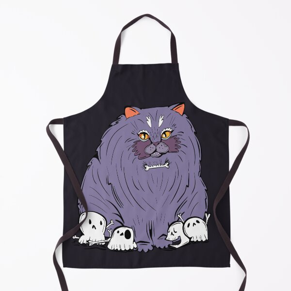 Item preview, bone daddy chonky cat - spooky halloween cat with skulls designed and sold by crestfallenmermaid.