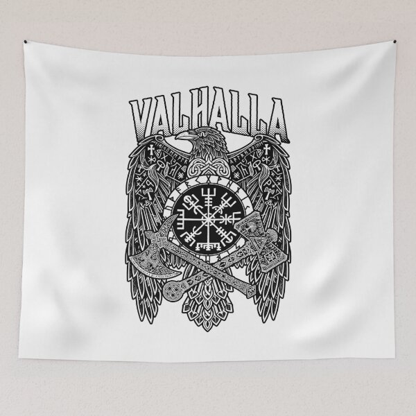 Item preview, Valhalla Viking Warrior Raven Axe Hammer Norse Mythology designed and sold by GrandeDuc.