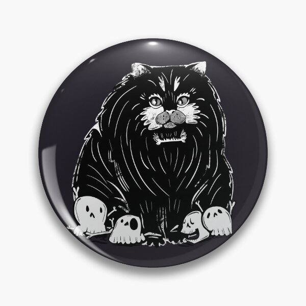 Item preview, bone daddy chonky cat - spooky halloween cat with skulls 3 designed and sold by crestfallenmermaid.