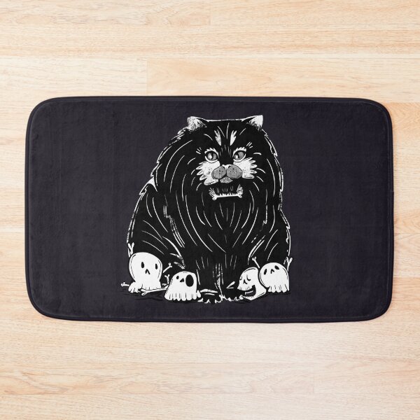 Item preview, bone daddy chonky cat - spooky halloween cat with skulls 3 designed and sold by crestfallenmermaid.