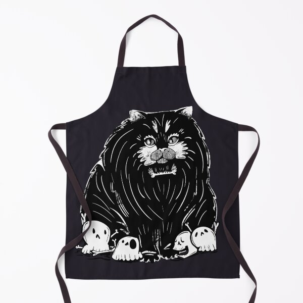 Item preview, bone daddy chonky cat - spooky halloween cat with skulls 3 designed and sold by crestfallenmermaid.
