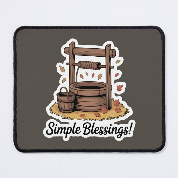Item preview, Wooden Well Illustration with Harvest Season Atmosphere designed and sold by SplashTastic.